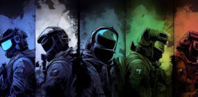 Ilustração com personagens de CS GO