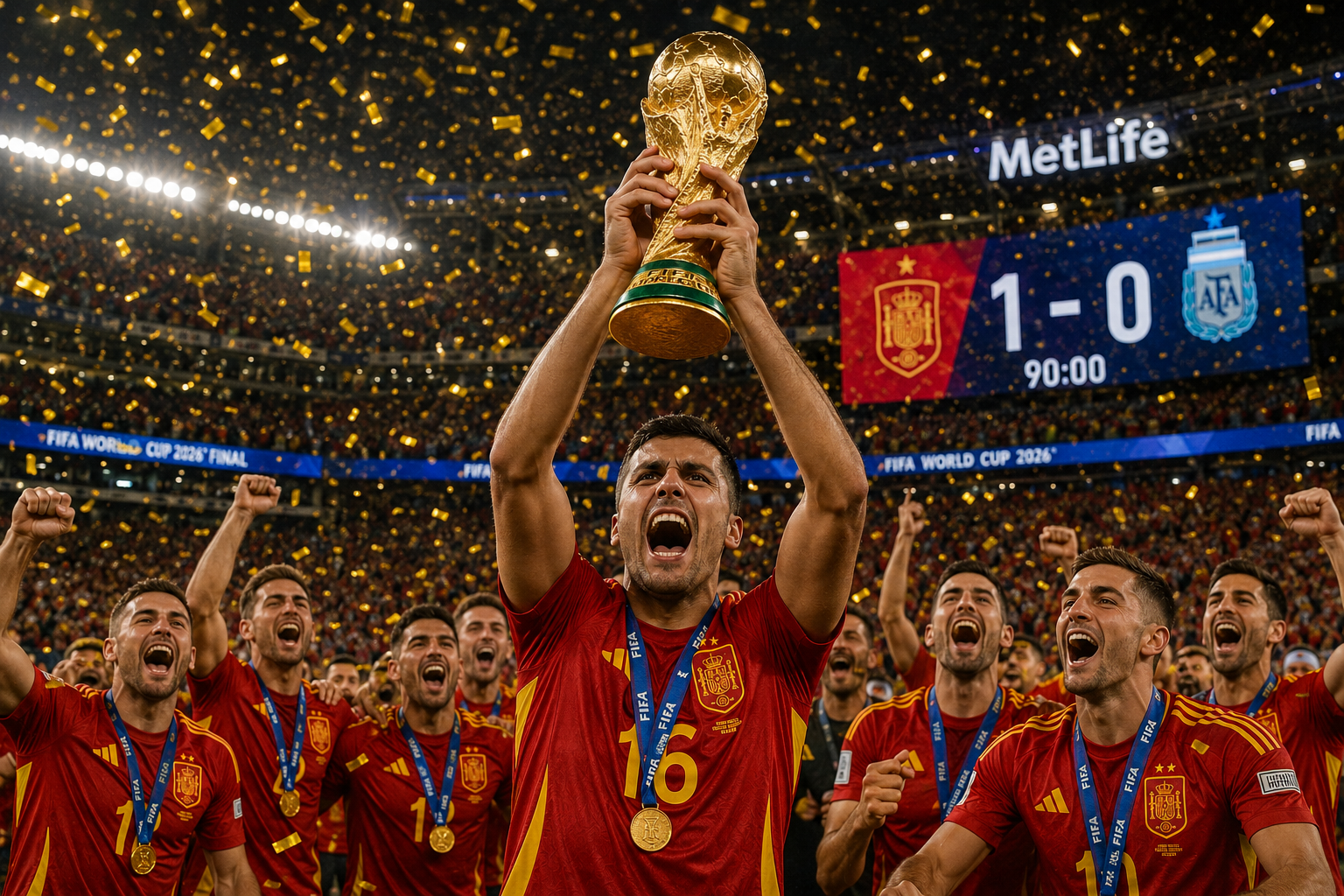 Choque global! Espanha massacre tático e levanta a taça em Nova York