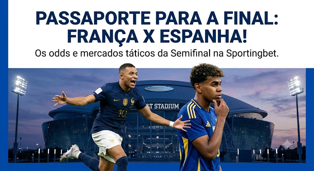 O maior teste da temporada: palpite França x Espanha na Sportingbet pelas Semifinais